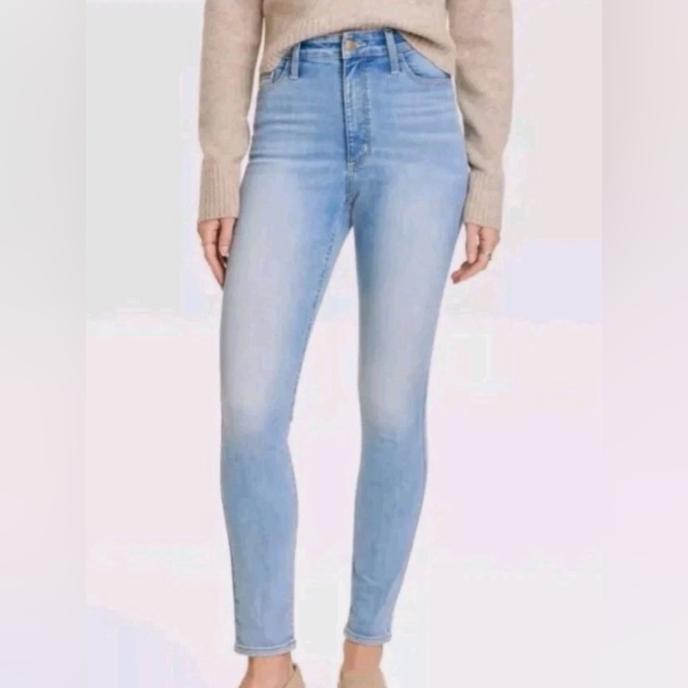 High-Waisted Light Blue Jeans